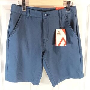 NWT Ripzone Boys UV Protection Bermuda Shorts Blue Stretch Kids Size L